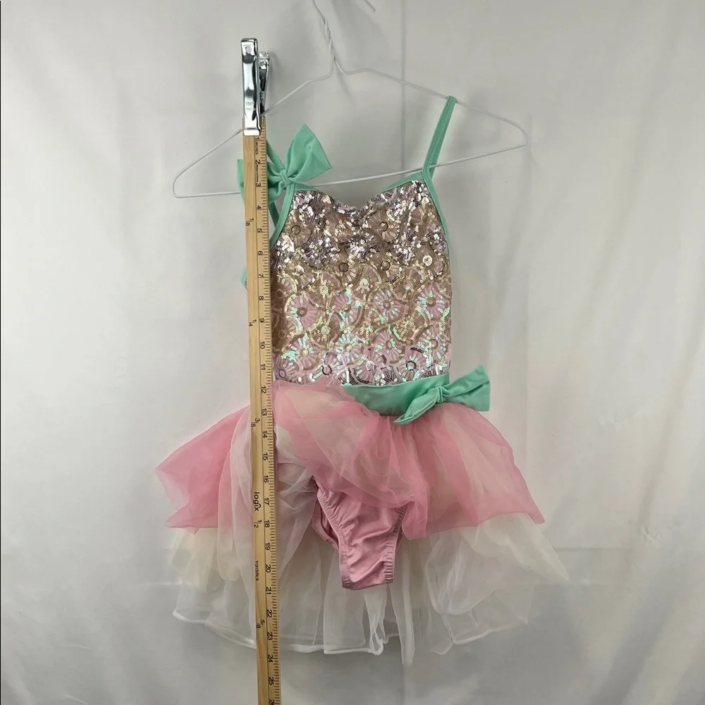 Girl’s Ballet Tutu - Leotard - Sequins - Pink, Mint Green White - Size 6?